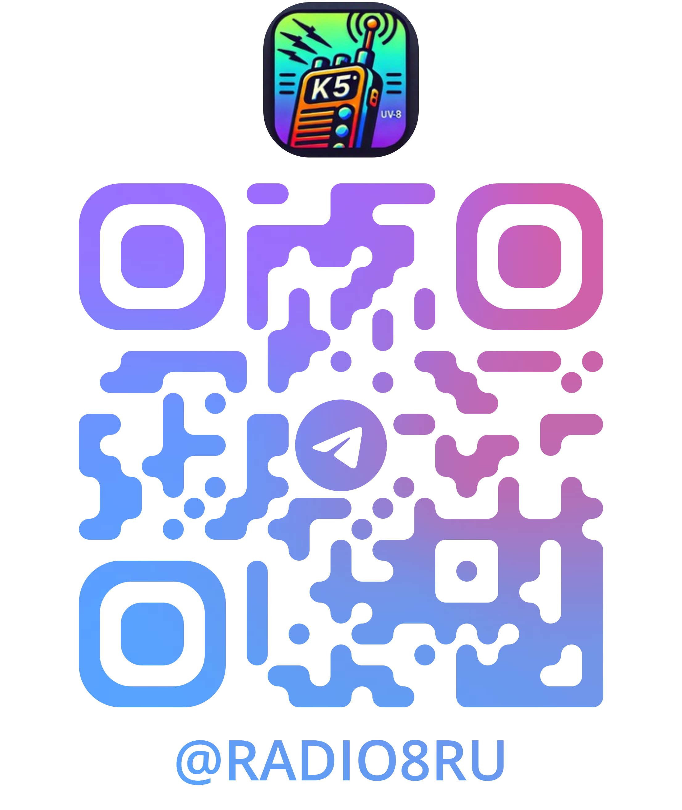 QR Telegram-канала radio8